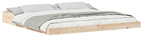 vidaXL Σκελετός Κρεβατιού Καφέ 180 x 200 cm Μασίφ ξύλο πεύκου