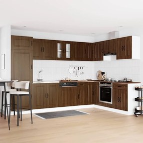 vidaXL Ντουλάπα Κουζίνας με αποθήκευση 2 pcs Καφέ 80 x 46 x 81.5 εκ