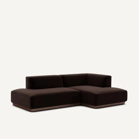 Γωνιακός δεξιός καναπές με βελούδινη ταπετσαρία, Jacopo