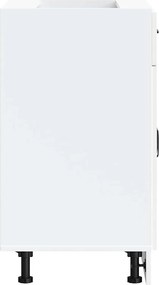 vidaXL ντουλάπι βάσης κουζίνας Kalmar Λευκό από Επεξεργασμένο Ξύλο