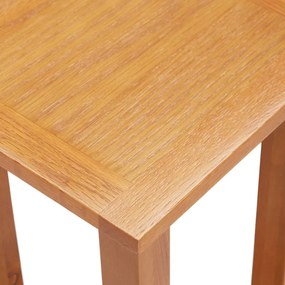 Τραπέζι Βοηθητικό 27 x 24 x 55 εκ. από Μασίφ Ξύλο Δρυός - Καφέ