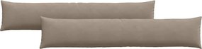 vidaXL Μαξιλάρι Καναπέ 2 pcs Taupe 200 x 40 εκ. ύφασμα