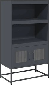 vidaXL Highboard Ανθρακί 68x39x123 cm Χάλυβας