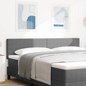 vidaXL LED Κεφαλάρια με Απλή Σχεδίαση σε Ανοιχτό Γκρι 90 εκ από Ύφασμα Κορντούροι