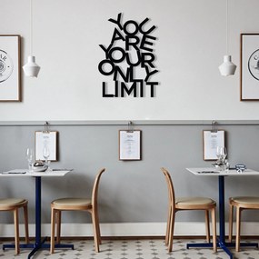 Decorative Metal Wall Accessory Limit Black