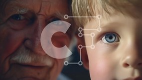 Intra Συλλεκτικό Ξύλινο Παζλ Plywood 4mm - Δεσμός Γενεών μεταξύ Παιδιού και Γέροντα Σε Ξύλινο Κουτί - Διαστάσεις Puzzle: 10x10 cm – 25 κομμάτια