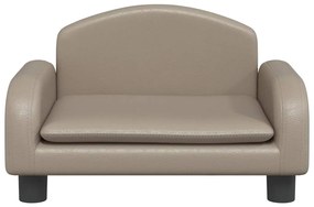 vidaXL Καναπές Παιδικός Καπουτσίνο 50x40x30 εκ. από Συνθ. Δέρμα