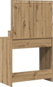 VidaXL Τραπέζι περιποίησης Artisan Oak 75,5 x 41 x 135 εκ.