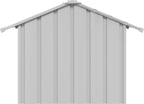 vidaXL Σπιτάκι σκύλου με οροφή 85x107x81 cm Γαλβανισμένος χάλυβας