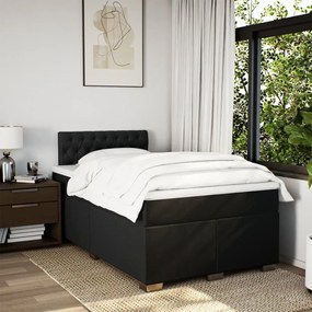 Κρεβάτι Boxspring με Στρώμα Μαύρο 120x190 εκ. Υφασμάτινο 3288136