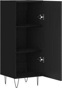 vidaXL Ντουλάπι Μαύρο 34,5 x 34 x 90 εκ. από Επεξεργασμένο Ξύλο