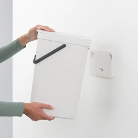 Brabantia Sort&Go κάδος χωριστής συλλογής 648978, 16 l, Χειρολαβή, Επιτοίχιος, Σκούρο γκρι