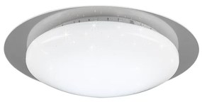Bilbo Κλασική Μεταλλική Πλαφονιέρα Οροφής με Ενσωματωμένο LED σε Λευκό χρώμα 35cm Trio Lighting R62093500
