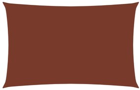 135388 vidaXL Πανί Σκίασης Ορθογώνιο Τερακότα 6 x 8 μ. από Ύφασμα Oxford Πορτοκαλί, 1 Τεμάχιο