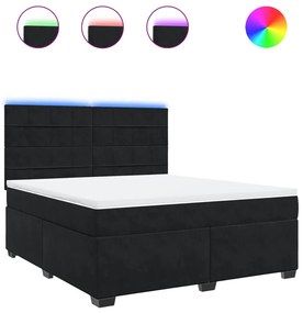 ΚΡΕΒΑΤΙ BOXSPRING ΜΕ ΣΤΡΩΜΑ ΜΑΥΡΟ 180X200 ΕΚ. ΒΕΛΟΥΔΙΝΟ 3293280