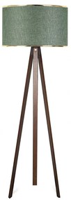 Megapap Φωτιστικό Δαπέδου Rosling Mdf/Ύφασμα Pvc Καρυδί/Κυπαρισσί 38x21x140εκ.