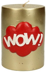 Κερί ArteLibre 'Wow!' Χρυσό 7.5x7.5x10cm