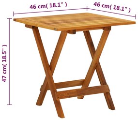 ΤΡΑΠΕΖΙ BISTRO 46 X 46 X 47 ΕΚ. ΑΠΟ ΜΑΣΙΦ ΞΥΛΟ ΑΚΑΚΙΑΣ 41435