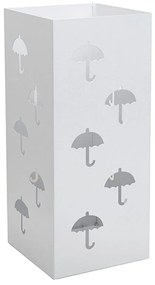 Ομπρελοθήκη Τετράγωνη 25-033 22x22x50cm Matte White Pam&Co Stainless Steel