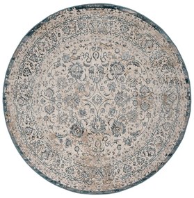 Στρογγυλό Χαλί All Season (Φ160) Βιοκαρπέτ Gossip 8504A White Blue