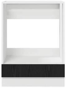 vidaXL Κρεμαστό ντουλάπι Riga Μαύρη Οξυά 60 x 46 x 81,5 εκ