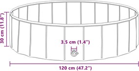 vidaXL Πισίνα για Παιδιά Μπλε Ø 120 x 30 cm