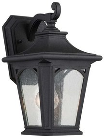 Φανάρι Απλίκα Φωτιστικό Τοίχου 1xE27 Μαύρο IP44 32cm Bedford QZ-BEDFORD2-S Elstead Lighting QZ-BEDFORD2-S Μαύρο