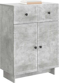 vidaXL Πλαϊνό γραφείο Γκρι Σκυροδέματος 66 x 34,5 x 90 εκ