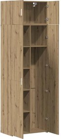 vidaXL Ντουλάπι αποθήκευσης 3 pcs Artisan Oak 70 x 42,5 x 185 εκ