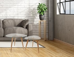 ΤΡΑΠΕΖΆΚΙΑ ΣΑΛΟΝΙΟΎ GLASS NESTING TABLES X2 HD3212
