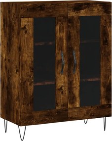 vidaXL Ντουλάπι Καπνιστή Δρυς 69,5x34x180 εκ. από Επεξεργασμένο Ξύλο