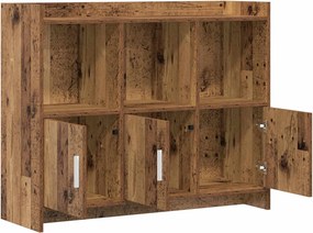 vidaXL Πλαϊνό γραφείο Παλαιωμένο ξύλο 98,5 x 33 x 80 εκ