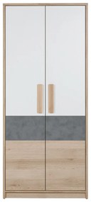 Ντουλάπα Aygo Σονόμα-Λευκό 83.1x53.5x192cm.