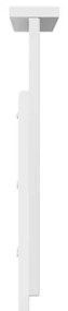 vidaXL Κεφαλάρι με κεφαλάρι Λαμπερό Λευκό 80 cm Επεξεργασμένο ξύλο