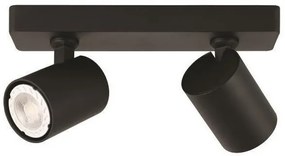 Σποτ Φωτιστικό Οροφής Aλουμίνιο H11 Φ25 Eurolamp-144-60004-Μαύρο 144-60004