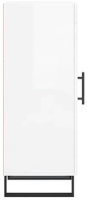 vidaXL Ντουλάπι Γυαλιστερό Λευκό 34,5x34x90 εκ. Επεξεργασμένο Ξύλο