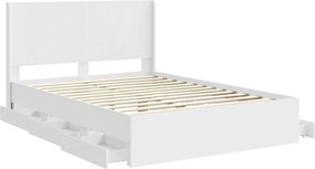vidaXL Καλάθι με αποθήκη και κεφαλάρι Λευκό 150 x 200 cm