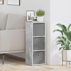 vidaXL Πλαϊνό γραφείο Σκυρόδεμα Γκρι 25,5 x 22 x 69,5 εκ