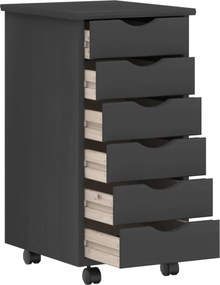 vidaXL Σετ Γραφείου και Κινητού Ντουλαπιού MOSS 2 pcs Γκρι