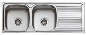 Geman Νεροχύτης Ένθετος Ανοξείδωτος Μ118xΠ48cm Inox