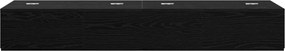 vidaXL Γραφείο Στούντιο Μαύρη Δρυς 130 x 40 x 19,5 εκ.