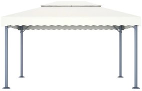 vidaXL Κιόσκι Κρεμ 400 x 300 εκ. Αλουμινίου