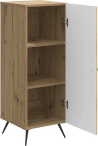 vidaXL Πλαϊνό γραφείο Artisan Δρυς 33 x 34,5 x 90 εκ