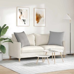 vidaXL Μαξιλάρι Καναπέ 2 pcs Σκίουρος Γκρί 80 x 80 cm ύφασμα