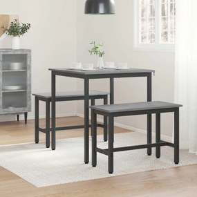 vidaXL Τραπεζαρίες 70 x 70 x 75 cm ΜΕΤΑΛΛΟ