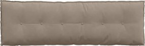 vidaXL Μαξιλάρι Πλάτης Taupe 160 x 50 cm Ύφασμα Μικροΐνας