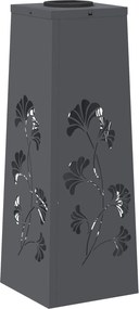 vidaXL Ηλιακό LED Φως Δρόμου 2 pcs Ανθρακί Κρύο Ρολαρισμένο Χάλυβα