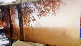 Εικόνα ομιχλώδες φθινοπωρινό δάσος - 100x50