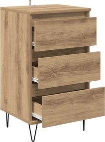 vidaXL Πλαϊνό γραφείο Artisan Oak 40 x 35 x 70 εκ.