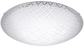 Φωτιστικό Οροφής Led Riconto 1 95676 White Eglo Μέταλλο,Γυαλί